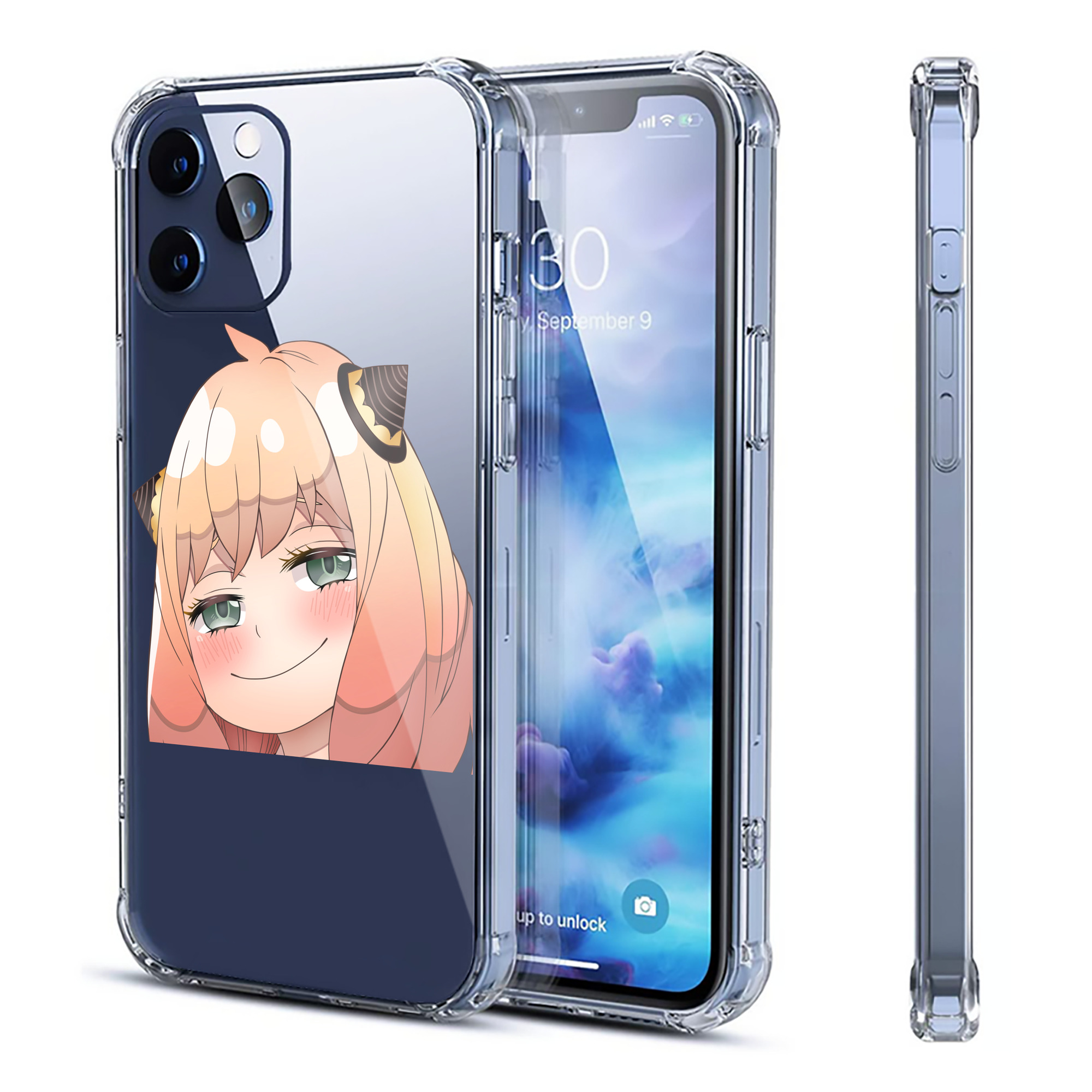 （画像用） SPY×FAMILY间谍家家酒 【iPhone 12シリーズ対応】透明スマホケース（クリアソフトケース）